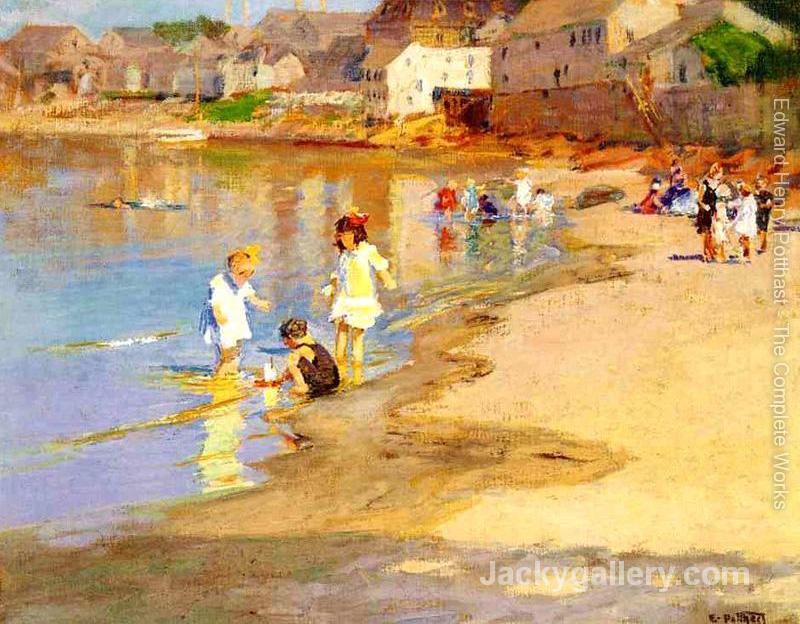 At the Beach I by Edward Henry Potthast paintings reproduction